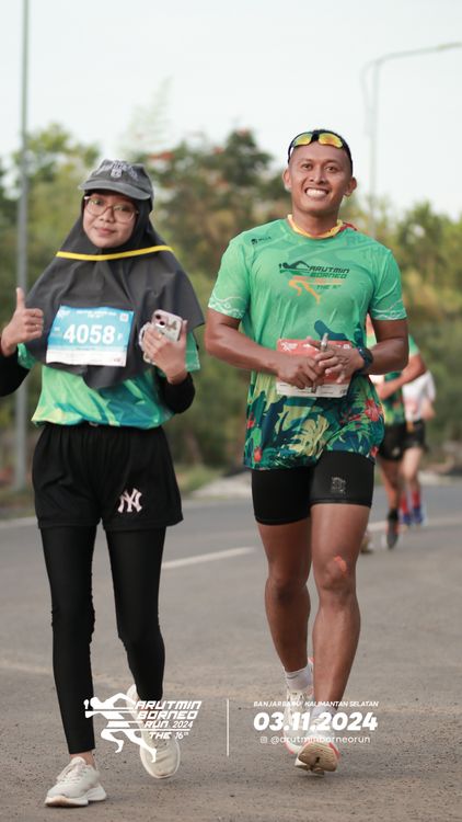 Race photo from Arutmin Borneo Run 2024