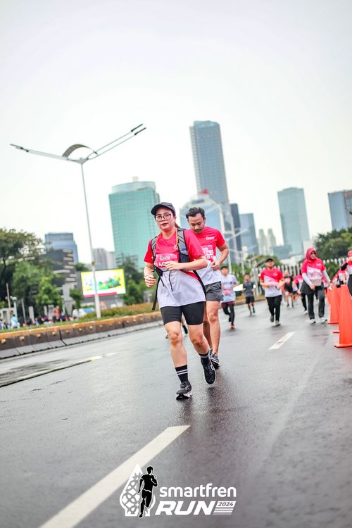 Race photo from Smartfren Run 2024
