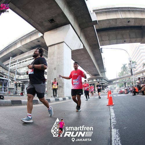 Race photo from SMARTFREN RUN 2026