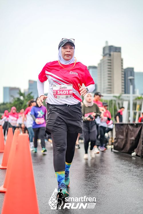 Race photo from Smartfren Run 2024