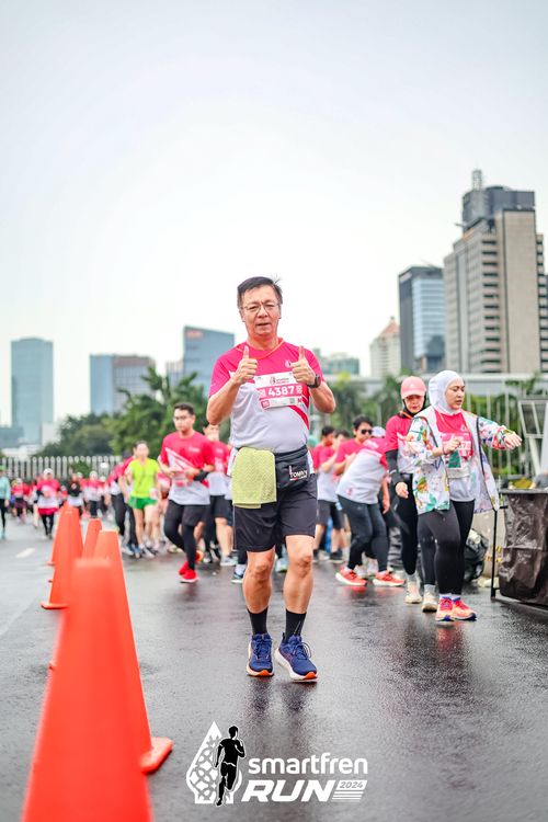 Race photo from Smartfren Run 2024