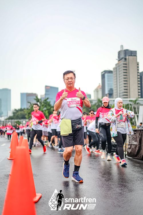 Race photo from Smartfren Run 2024