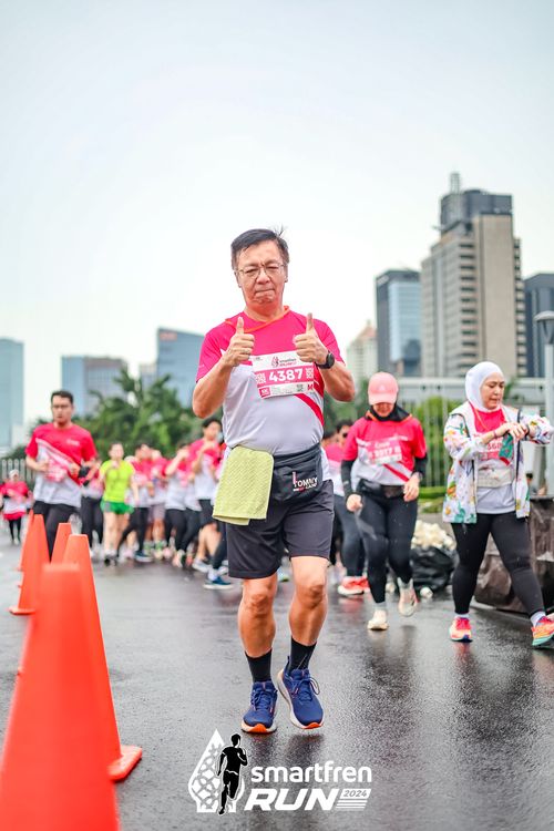 Race photo from Smartfren Run 2024