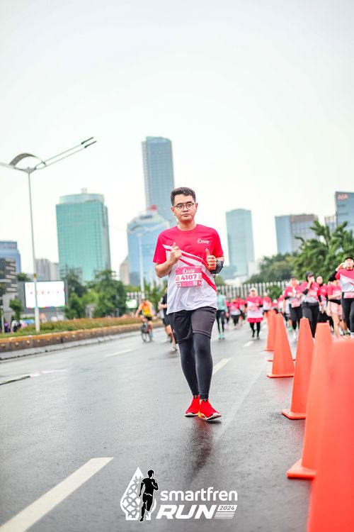 Race photo from Smartfren Run 2024