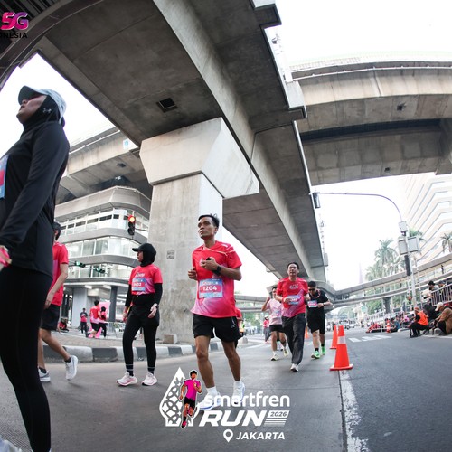 Race photo from SMARTFREN RUN 2026
