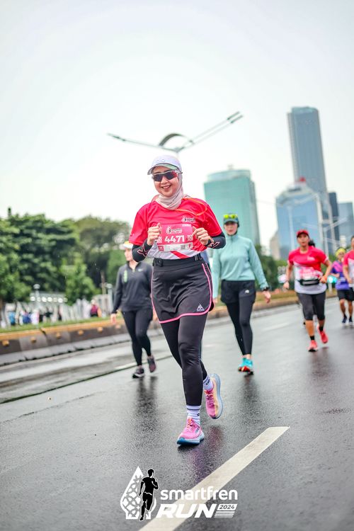 Race photo from Smartfren Run 2024