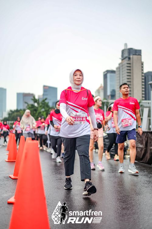 Race photo from Smartfren Run 2024