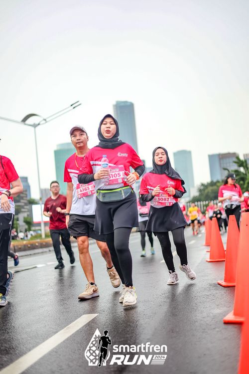 Race photo from Smartfren Run 2024