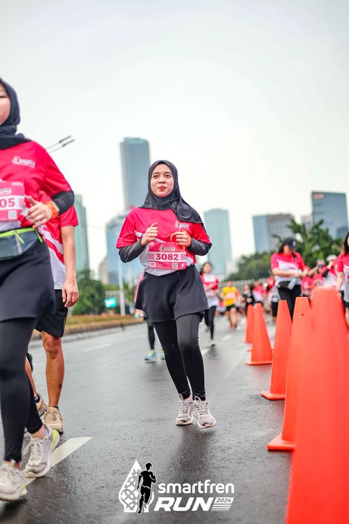 Race photo from Smartfren Run 2024