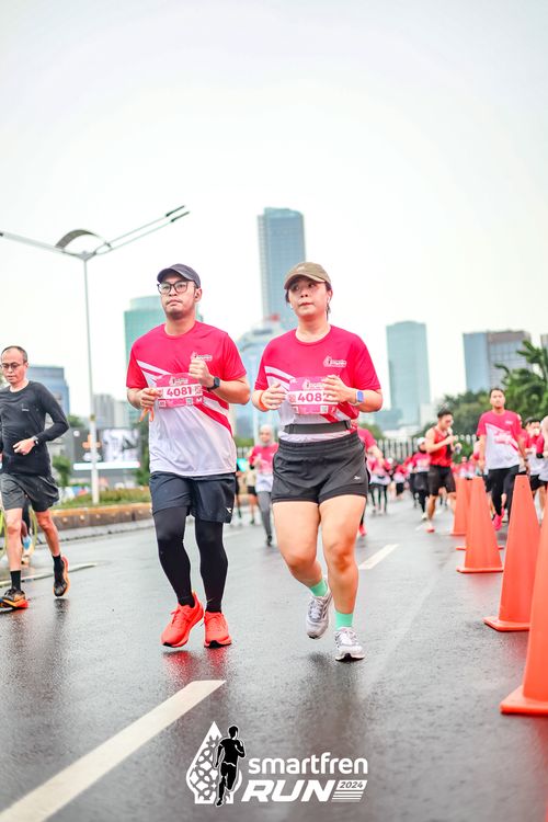 Race photo from Smartfren Run 2024