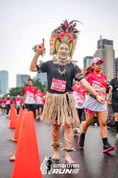 Race photo from Smartfren Run 2024