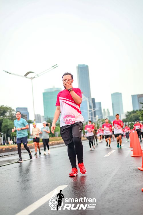 Race photo from Smartfren Run 2024