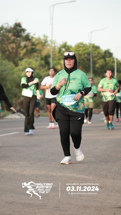 Race photo from Arutmin Borneo Run 2024