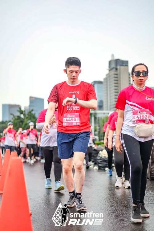 Race photo from Smartfren Run 2024