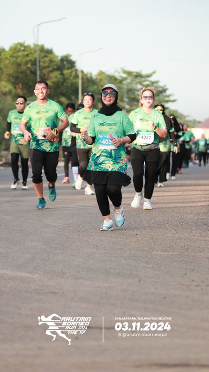 Race photo from Arutmin Borneo Run 2024