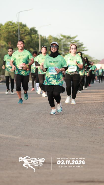 Race photo from Arutmin Borneo Run 2024