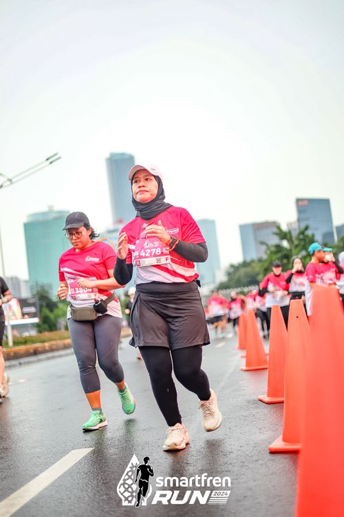 Race photo from Smartfren Run 2024