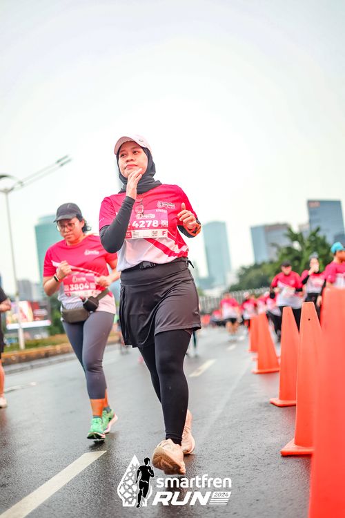 Race photo from Smartfren Run 2024