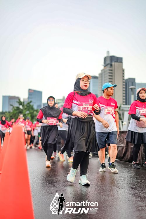 Race photo from Smartfren Run 2024