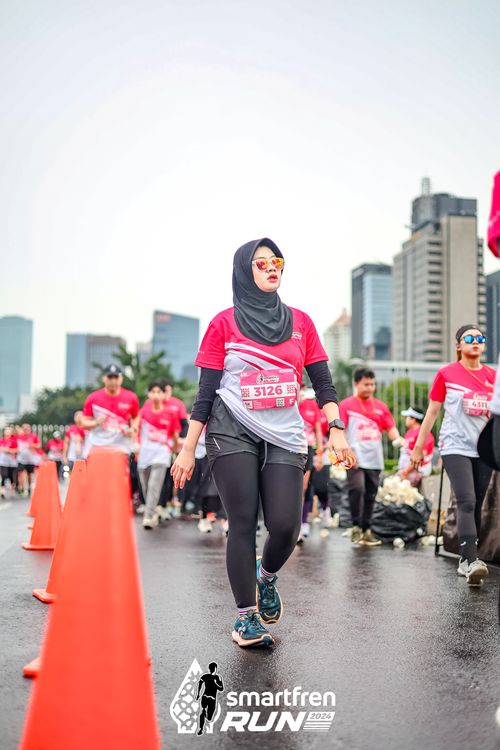 Race photo from Smartfren Run 2024