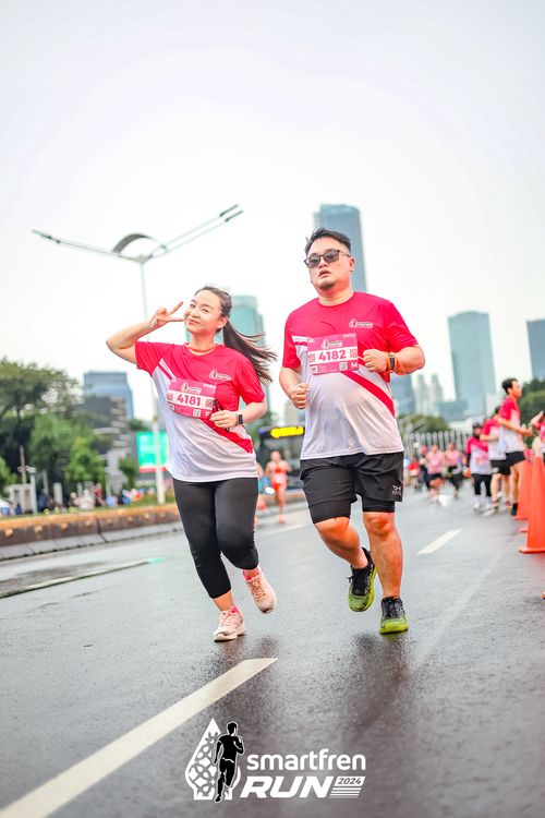 Race photo from Smartfren Run 2024