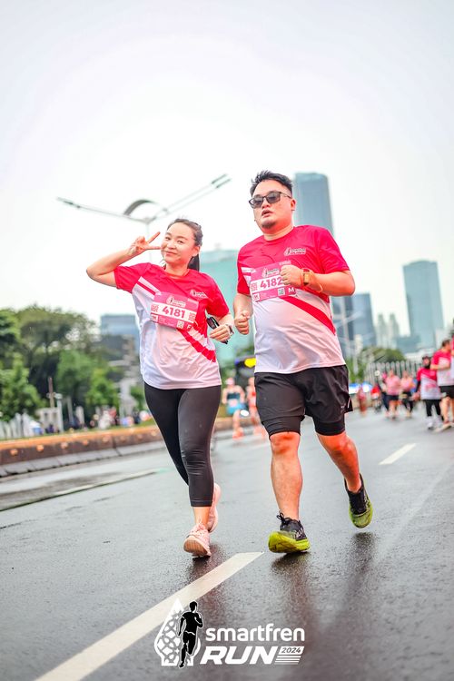 Race photo from Smartfren Run 2024