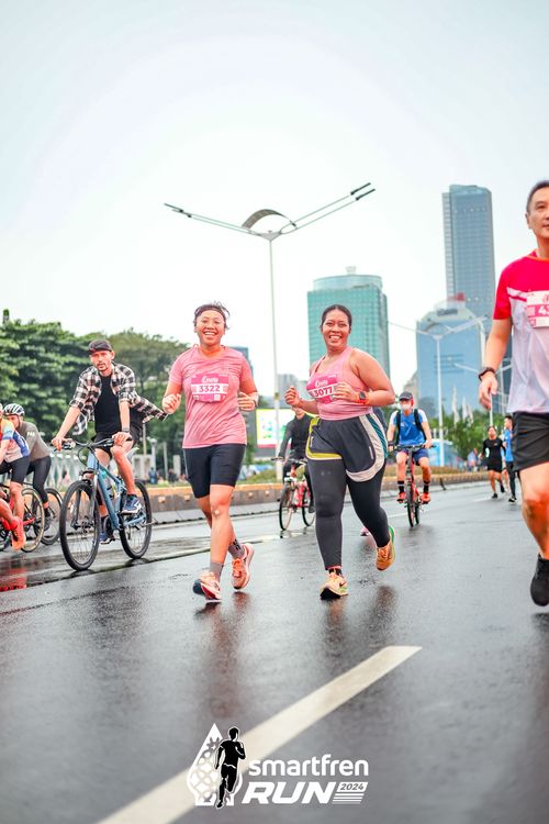 Race photo from Smartfren Run 2024