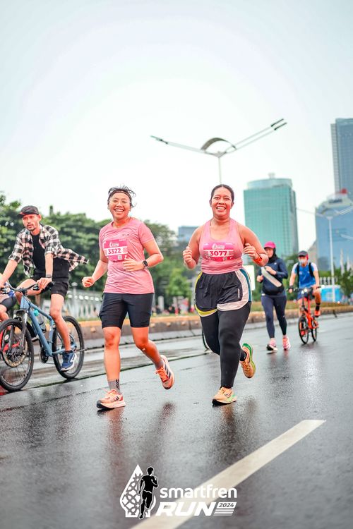 Race photo from Smartfren Run 2024