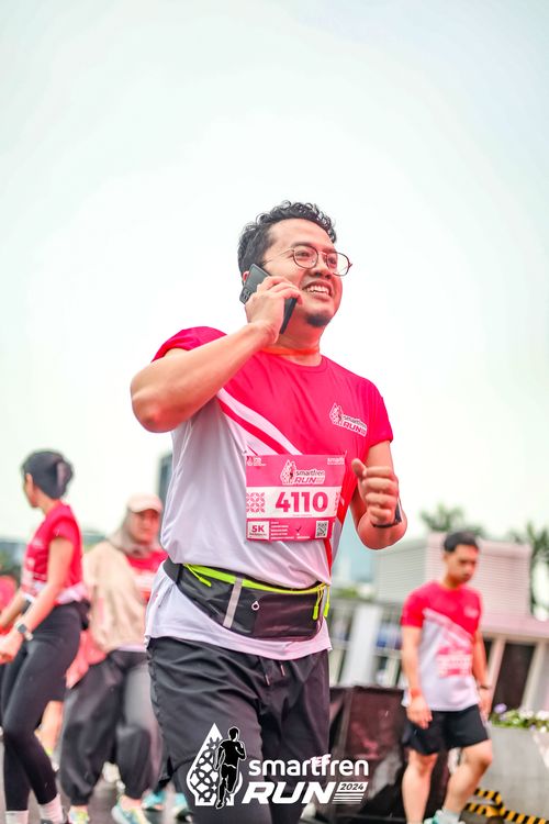 Race photo from Smartfren Run 2024