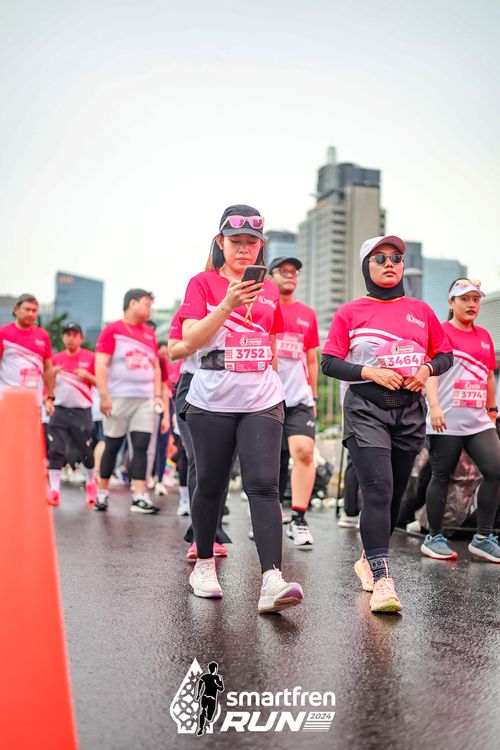 Race photo from Smartfren Run 2024