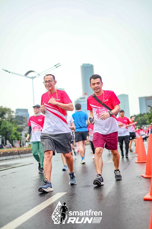 Race photo from Smartfren Run 2024