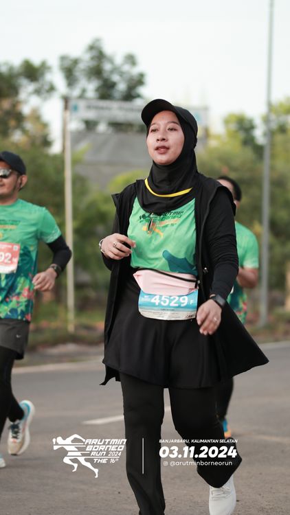 Race photo from Arutmin Borneo Run 2024