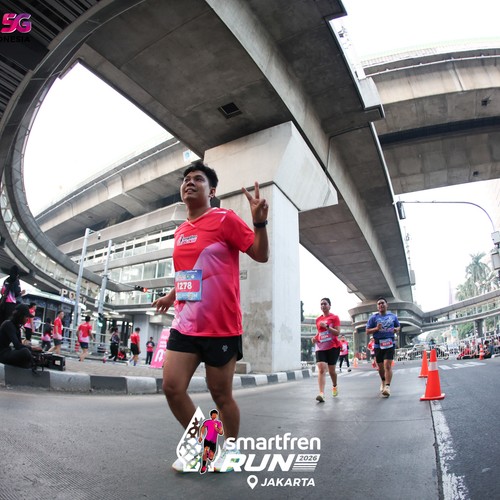 Race photo from SMARTFREN RUN 2026