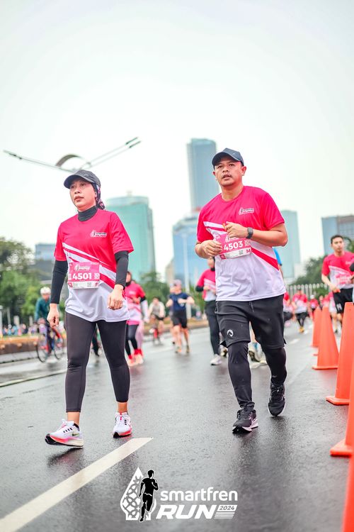Race photo from Smartfren Run 2024