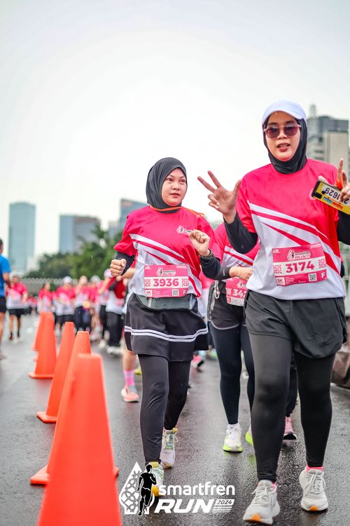Race photo from Smartfren Run 2024