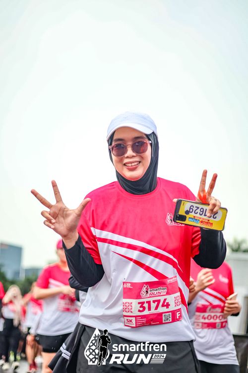 Race photo from Smartfren Run 2024