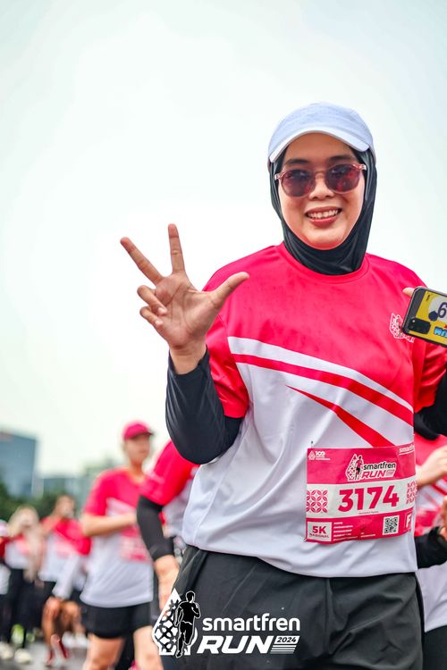 Race photo from Smartfren Run 2024