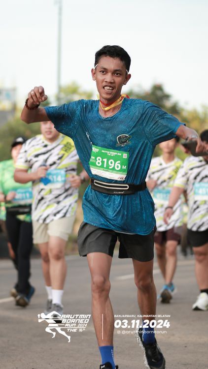 Race photo from Arutmin Borneo Run 2024