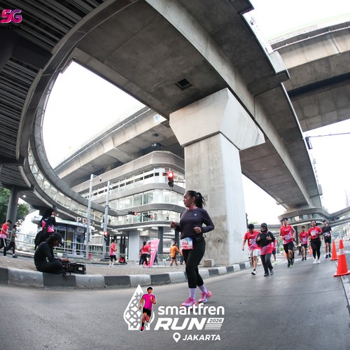 Race photo from SMARTFREN RUN 2026