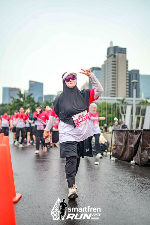 Race photo from Smartfren Run 2024