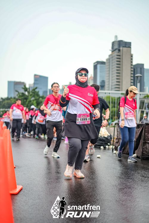 Race photo from Smartfren Run 2024