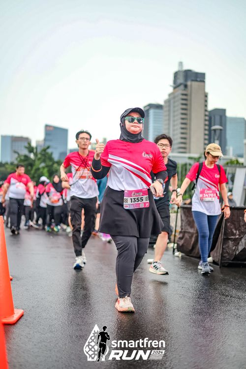 Race photo from Smartfren Run 2024