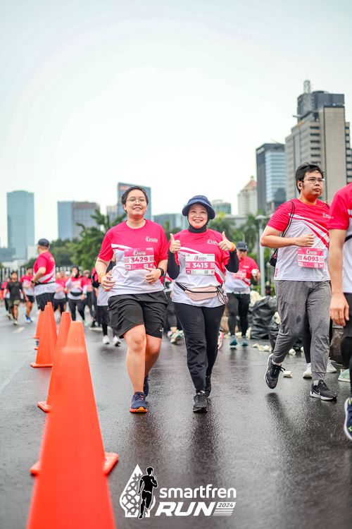 Race photo from Smartfren Run 2024