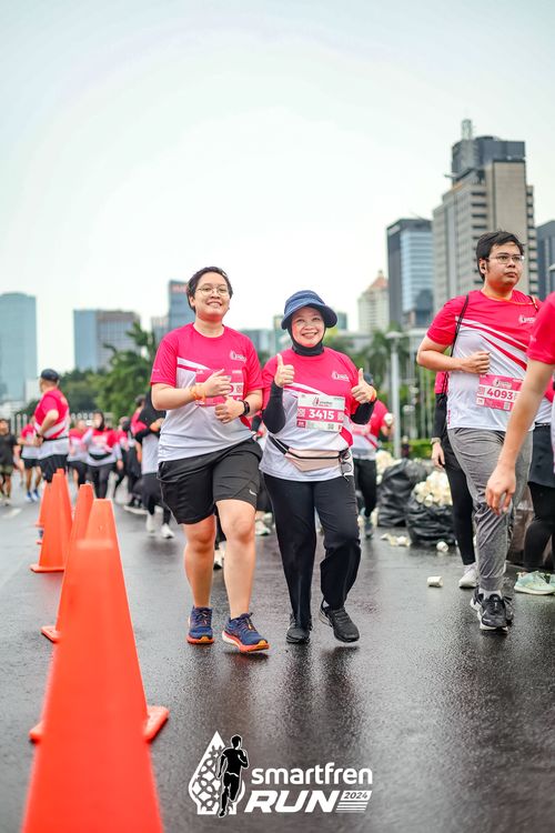 Race photo from Smartfren Run 2024