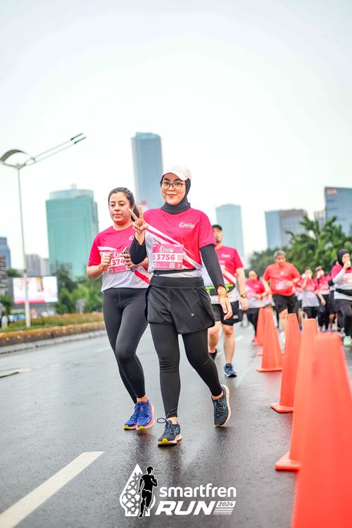 Race photo from Smartfren Run 2024