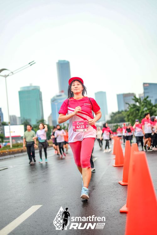 Race photo from Smartfren Run 2024
