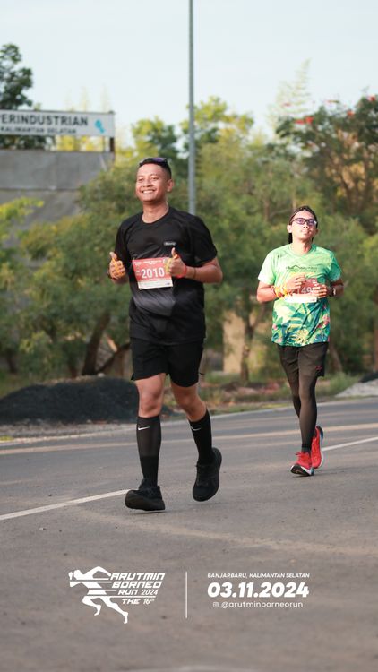 Race photo from Arutmin Borneo Run 2024