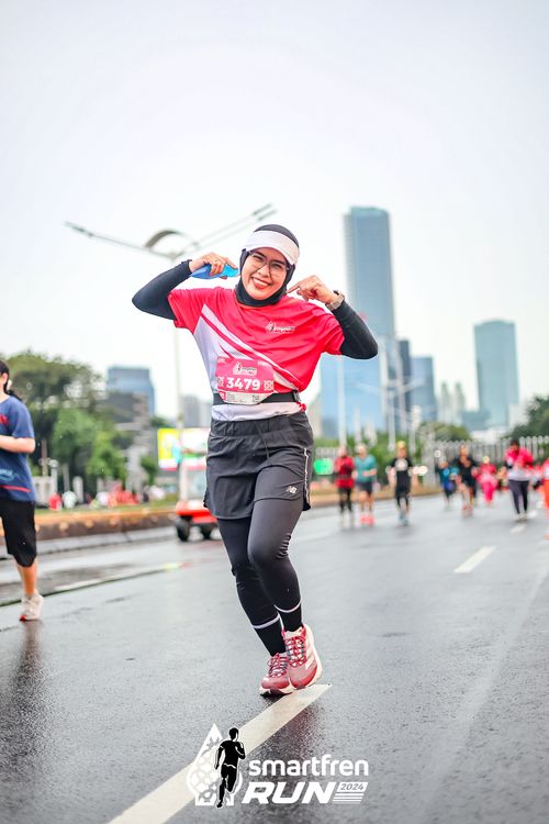 Race photo from Smartfren Run 2024