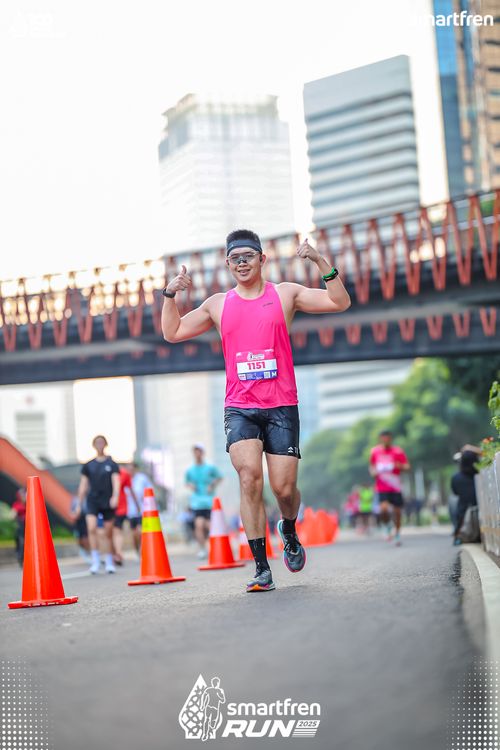 Race photo from Smartfren Run 2025 