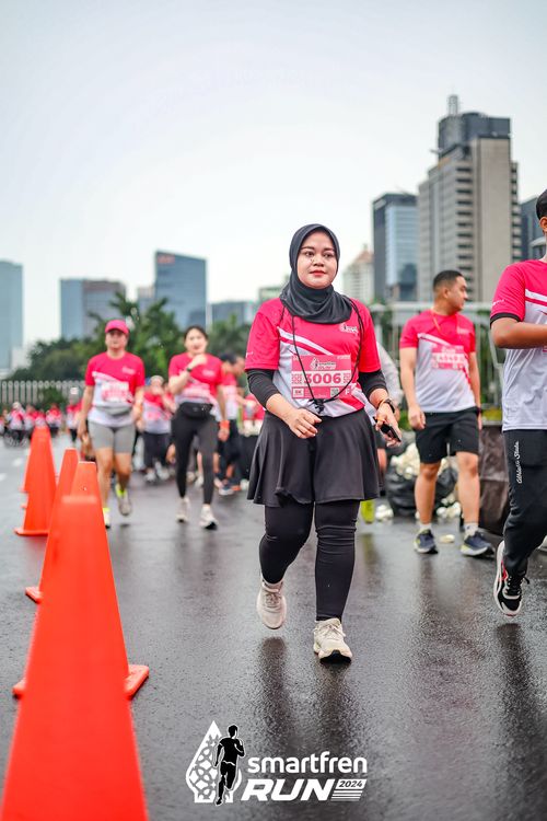 Race photo from Smartfren Run 2024